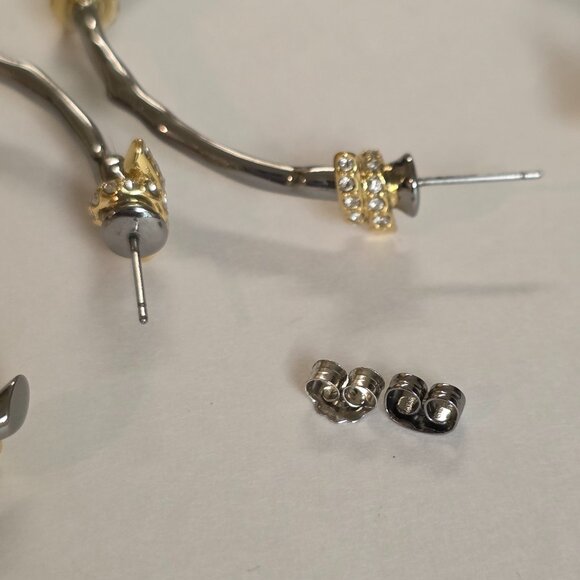 Alexis Bittar Barbed Wire Hoop Earrings - Gunmetal - Picture 11 of 13